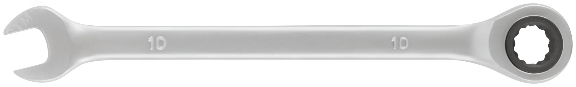 Ключ комбинированный трещоточный, CrV реверсивный механизм 10 мм 63460 FIT - превью