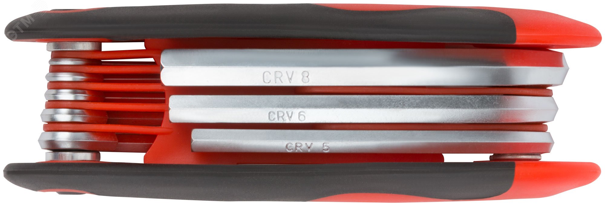 Ключи шестигранные CrV 8 шт(1.5-8 мм) складные 64182 FIT - превью 2
