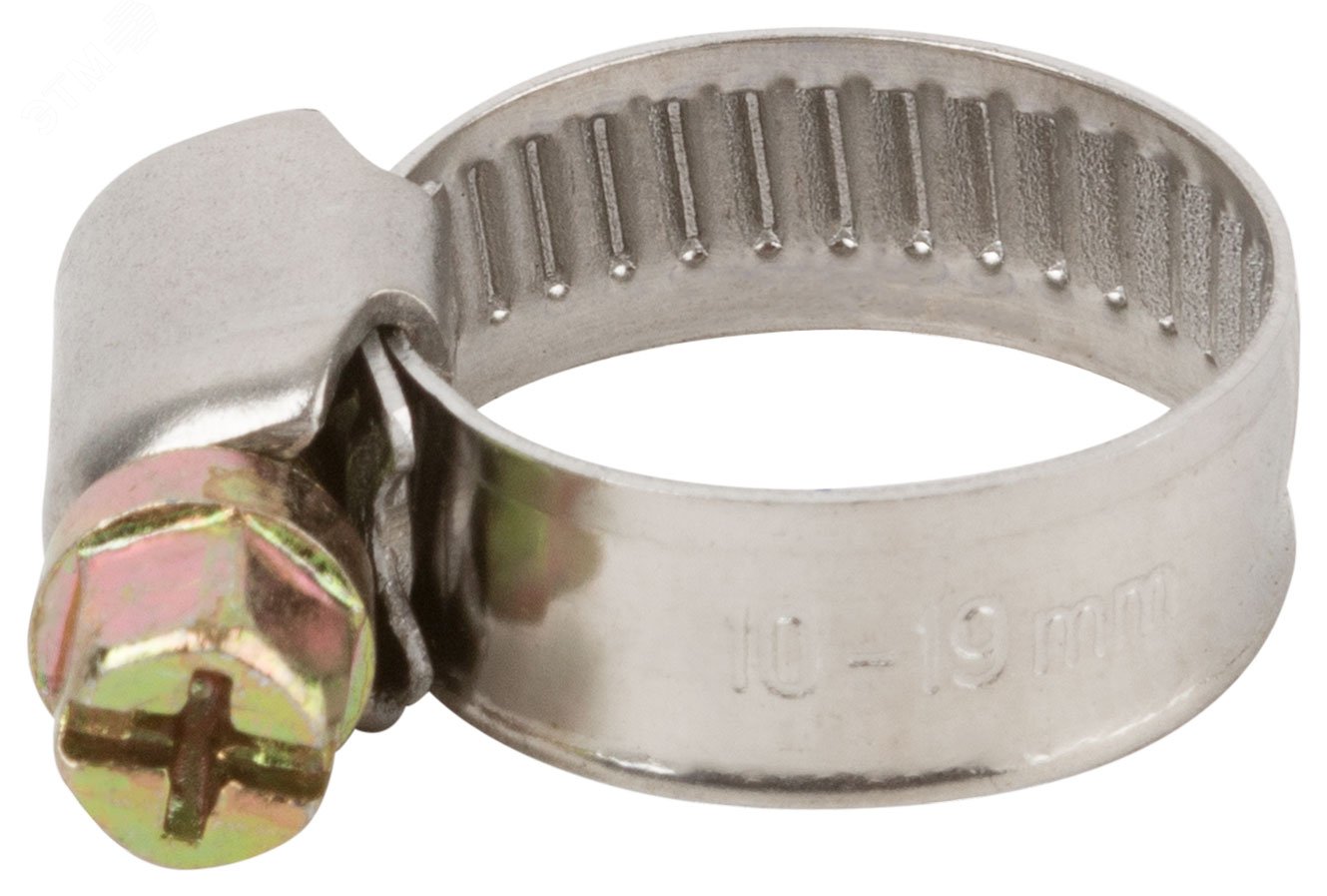 Изображение товара Хомут обжимной (нержавеющая сталь) 10-19 мм (шт)