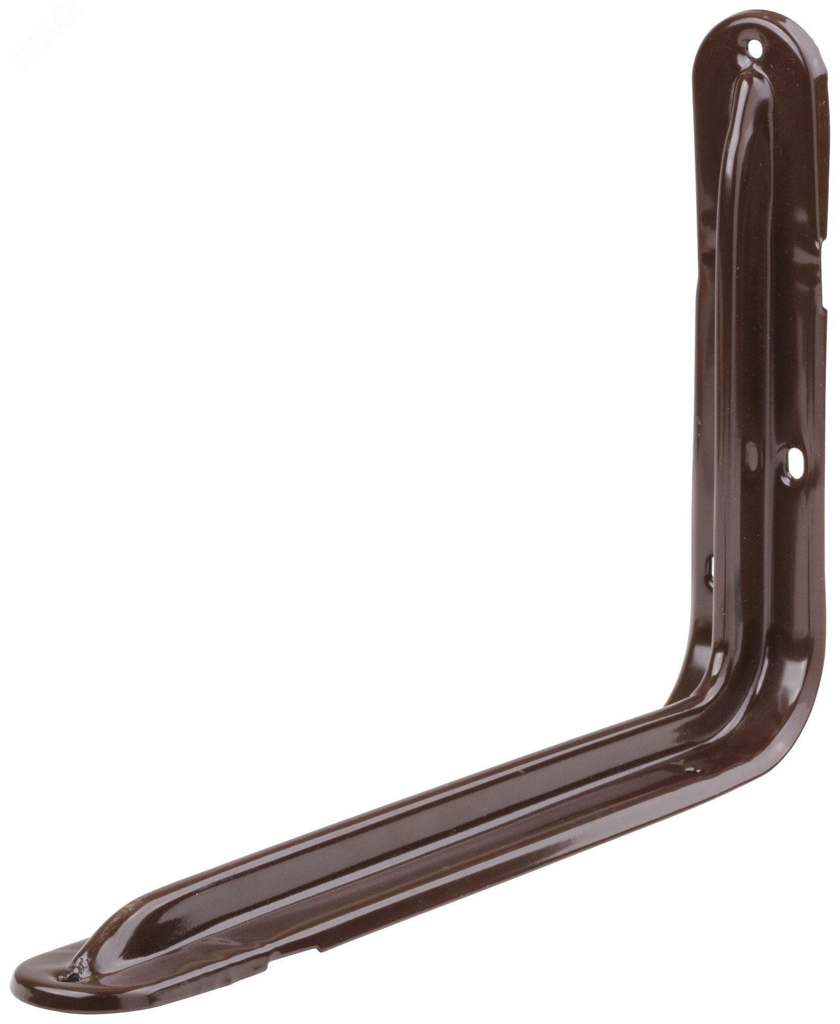 Уголок-кронштейн усиленный коричневый 200 х 300 мм (1,0 мм) 65973 FIT - превью