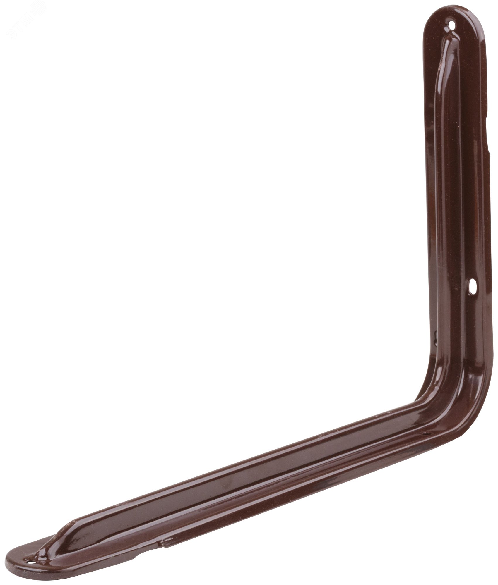 Уголок-кронштейн усиленный коричневый 230 х350 мм (1,0 мм) 65978 FIT - превью
