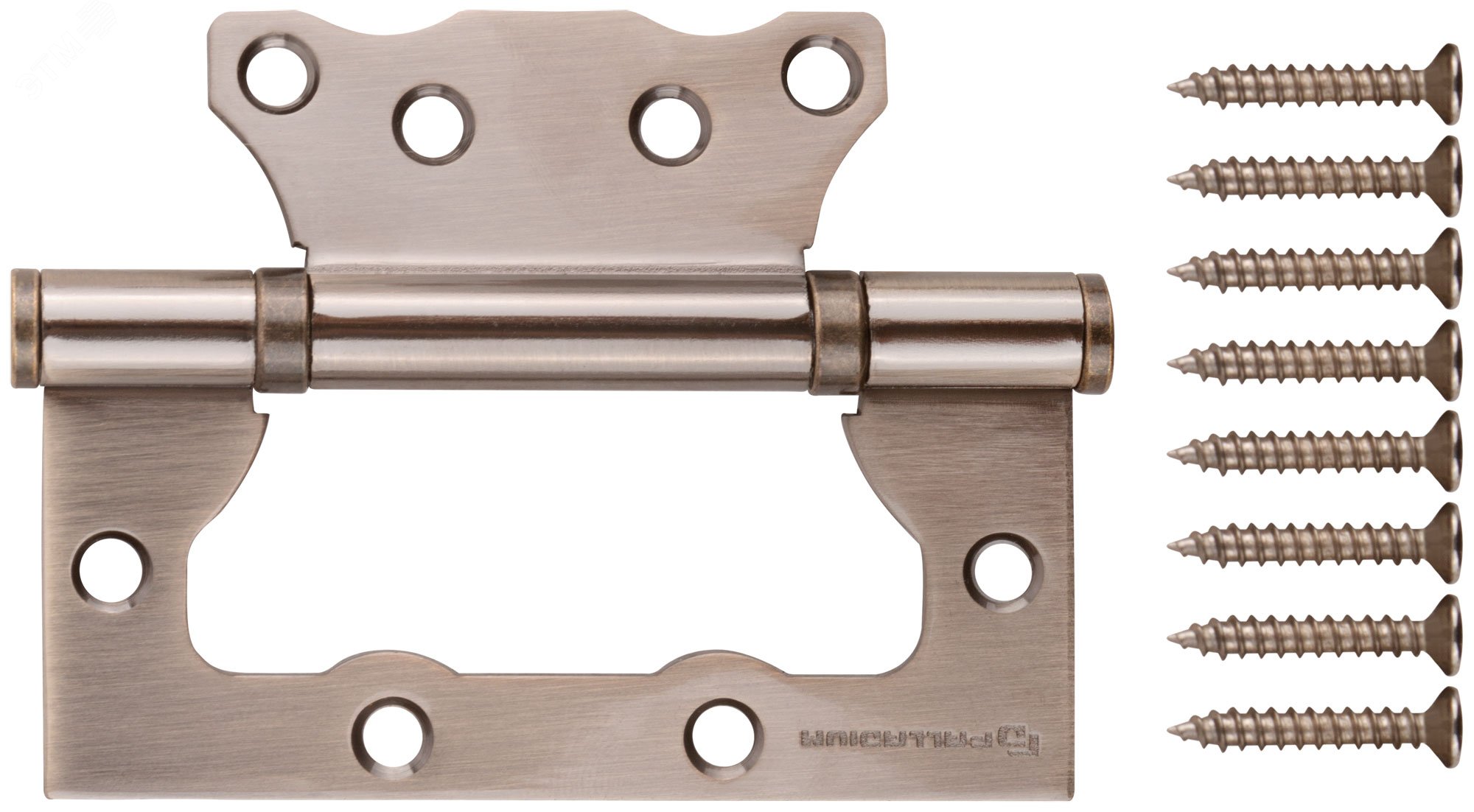 Изображение товара Петля дверная универсальная (без врезки) ''PALLADIUM'' 100 мм старая бронза (2ВВ - 100 АВ) (шт)