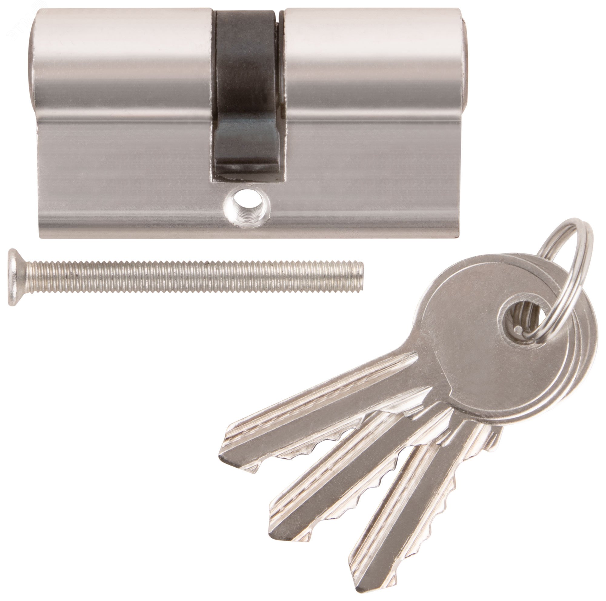 Изображение товара Цилиндровый механизм Фабрика замков 60 мм ключ-ключ хром