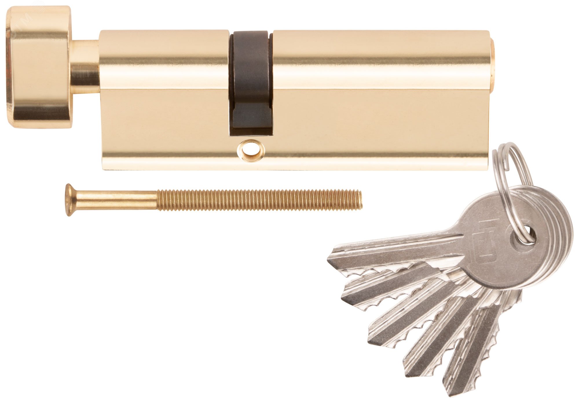 Изображение товара Цилиндровый механизм ''PALLADIUM'' асимметричный, 90 мм, ключ-завертка, латунь (шт)