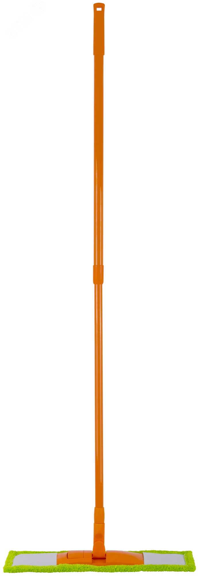 Швабра ''Флэт'', телескопическая ручка, пластиковая платформа, сменная насадка из микрофибры 68951 FIT - превью