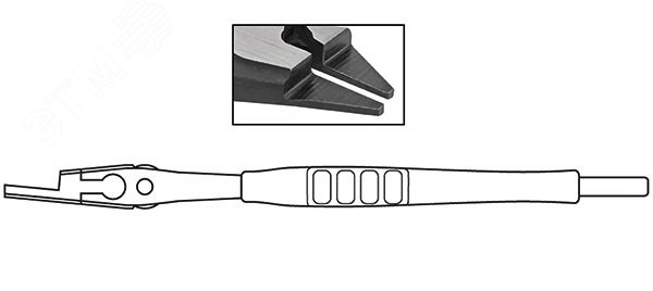 Ключ разводной ''Карат'', CrV, обточенные узкие губки, шкала, увелич.захват, прорезин.ручка 200 мм ( 39 мм ) 70202 FIT - превью 2