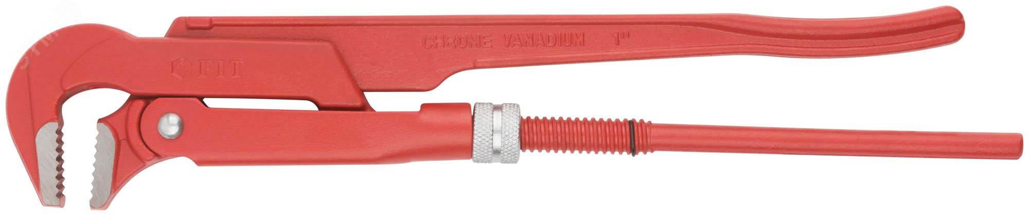 Ключ трубный газовый CrV Профи 90 гр (тип L) 1'' 70440 FIT - превью