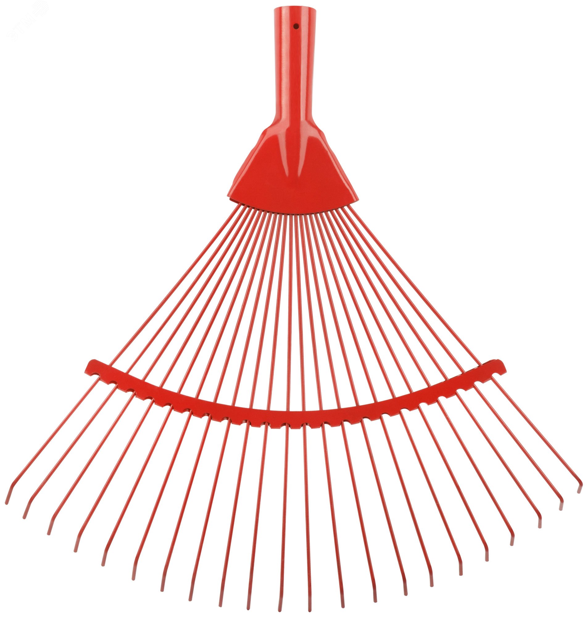 Изображение товара Грабли веерные с проволочным зубом 22 зуба 450 мм красные