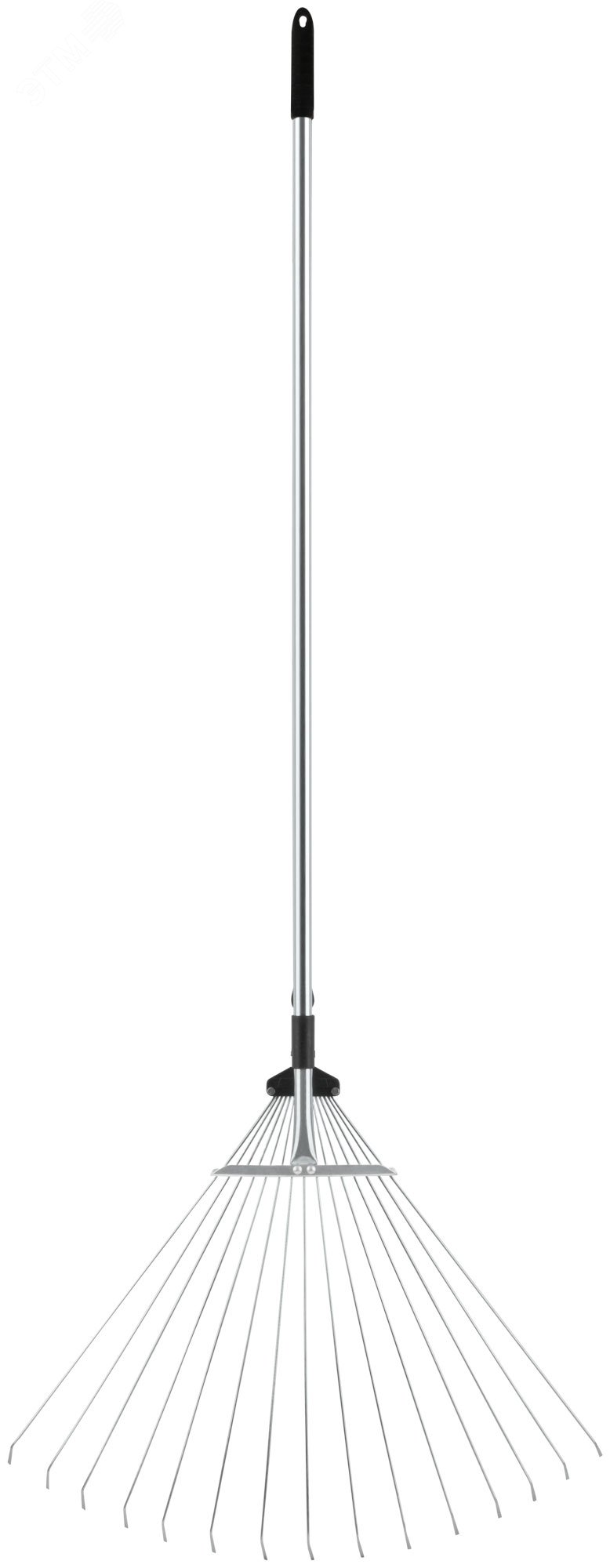 Изображение товара Грабли веерные регулируемые телескопические 15 зубьев, длина 1200-1540 мм, садовый инвентарь