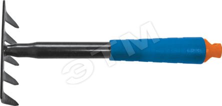 Грабельки ручные, синяя пластиковая ручка 295 мм 77061 FIT