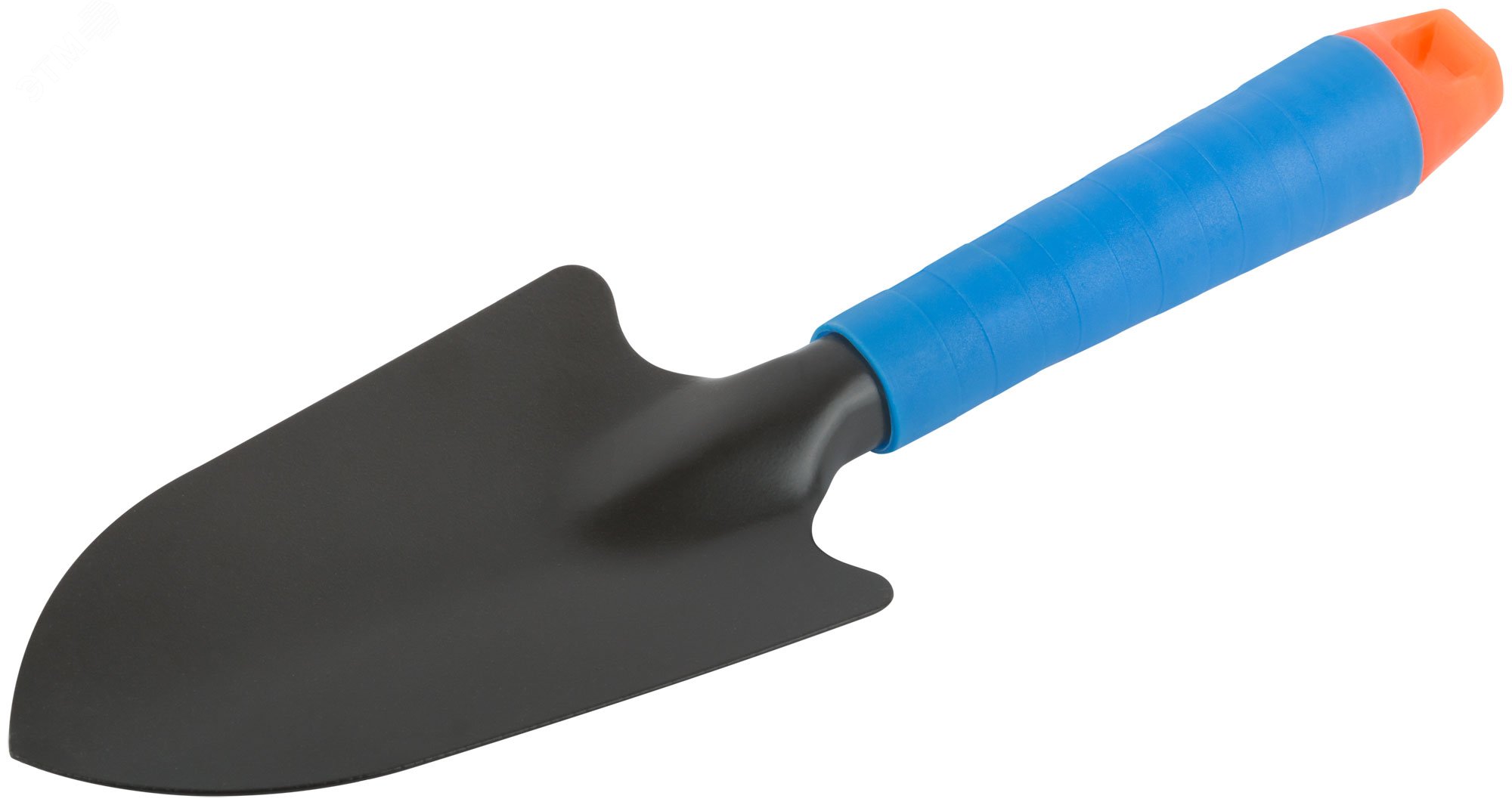 Совок посадочный широкий, синяя пластиковая ручка 280 мм 77064 FIT - превью 2