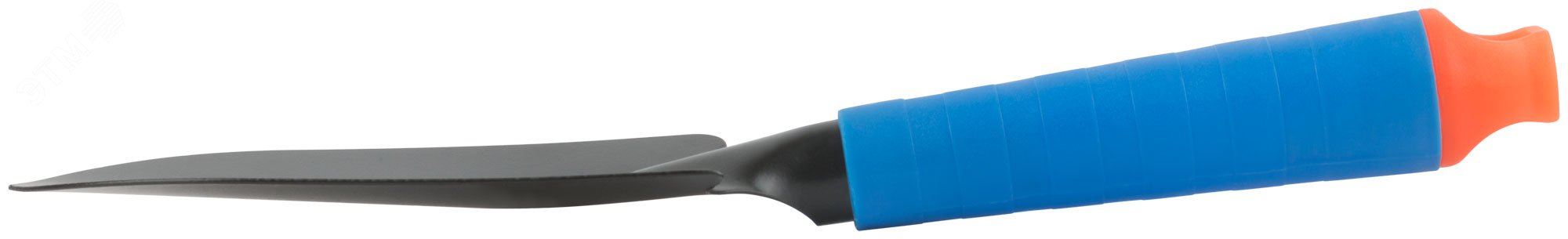 Совок посадочный широкий, синяя пластиковая ручка 280 мм 77064 FIT - превью 3