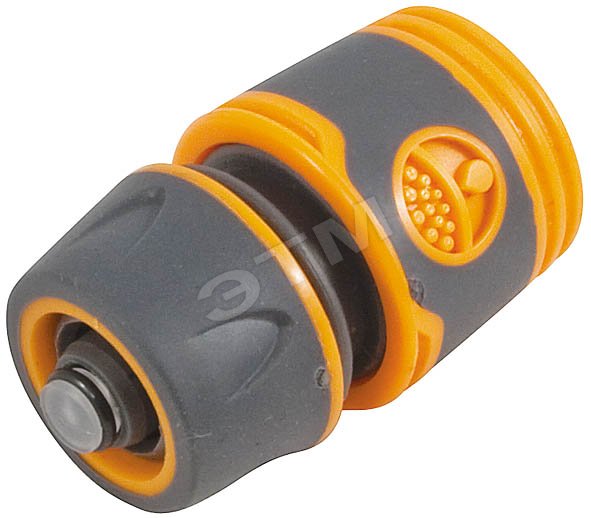 Соединитель двухкомпонентный с автостопом 3/4''