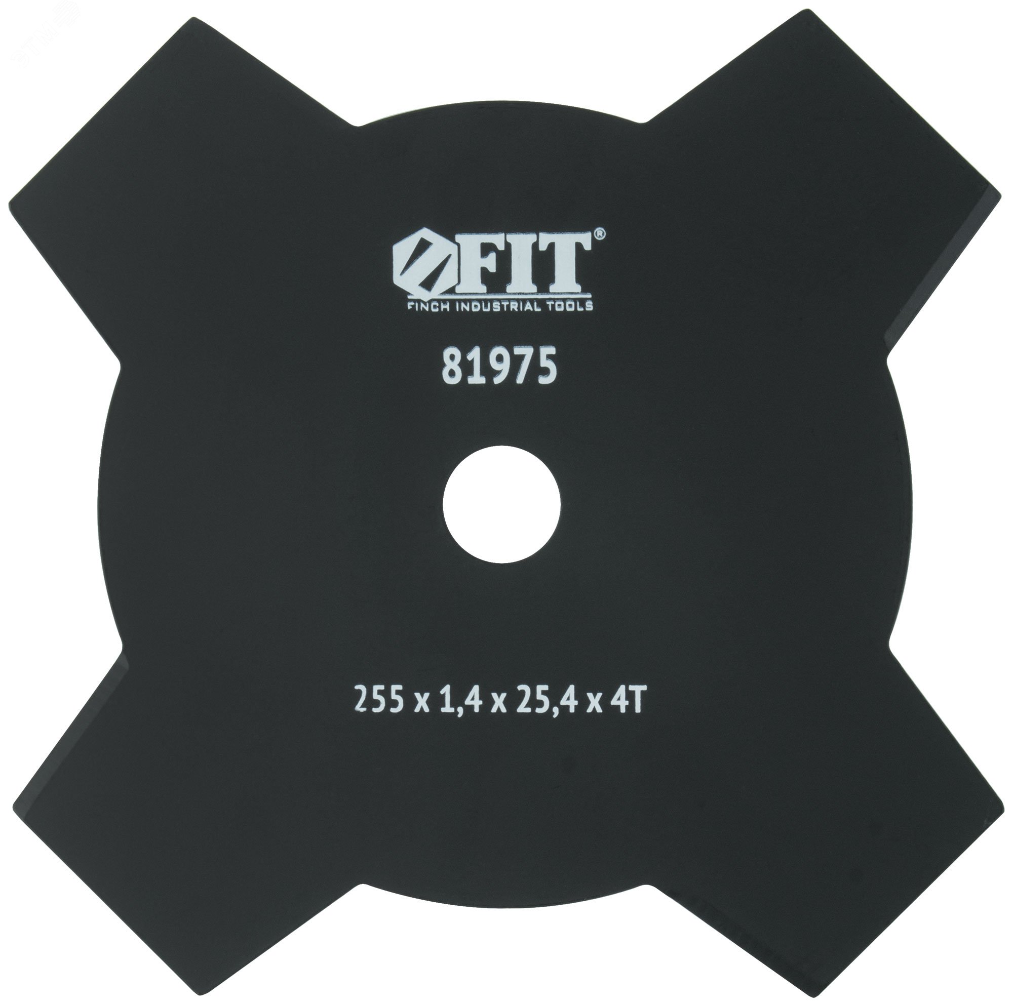 Изображение товара Нож для триммера FIT 81975 (255х25.4х4Т) для кошения травы