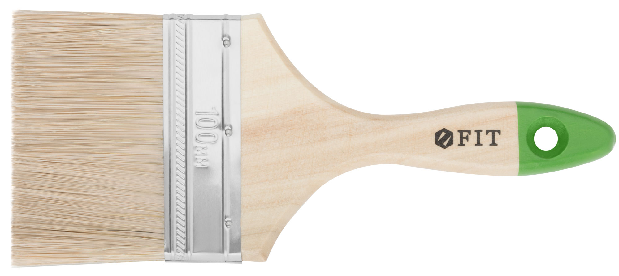 Кисть смешанная щетина деревянная ручка 4 (100мм)