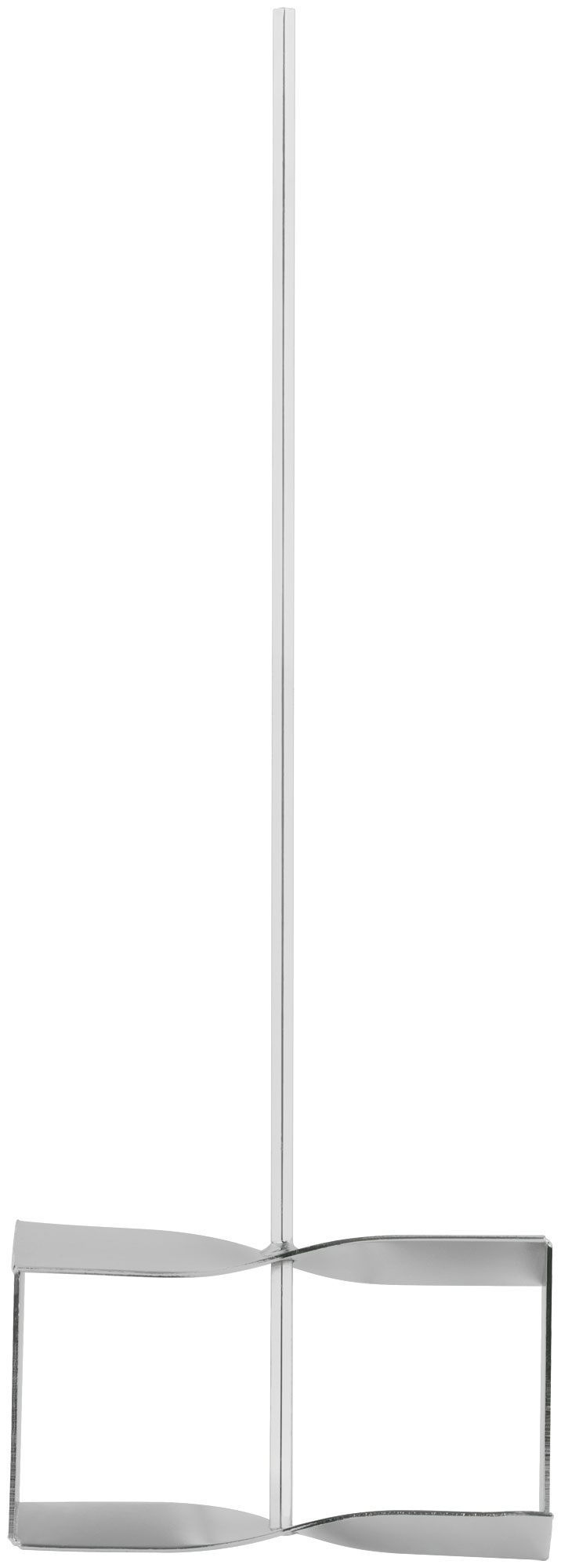 Миксер для строительных смесей оцинкованный усиленный Профи 212х600 мм