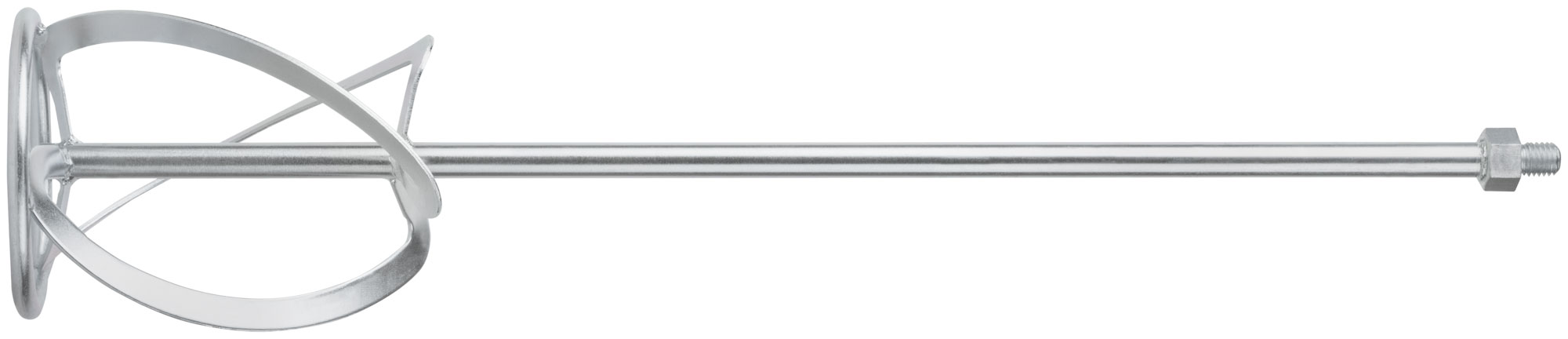 Миксер для тяжелых строительных смесей усиленный Профи, хвостовик М14, 120х590 мм