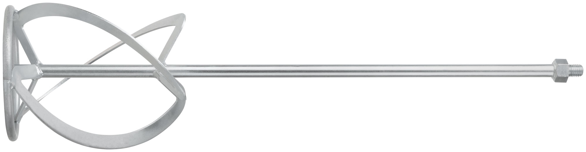 Миксер для тяжелых строительных смесей усиленный Профи, хвостовик М14, 140х590 мм