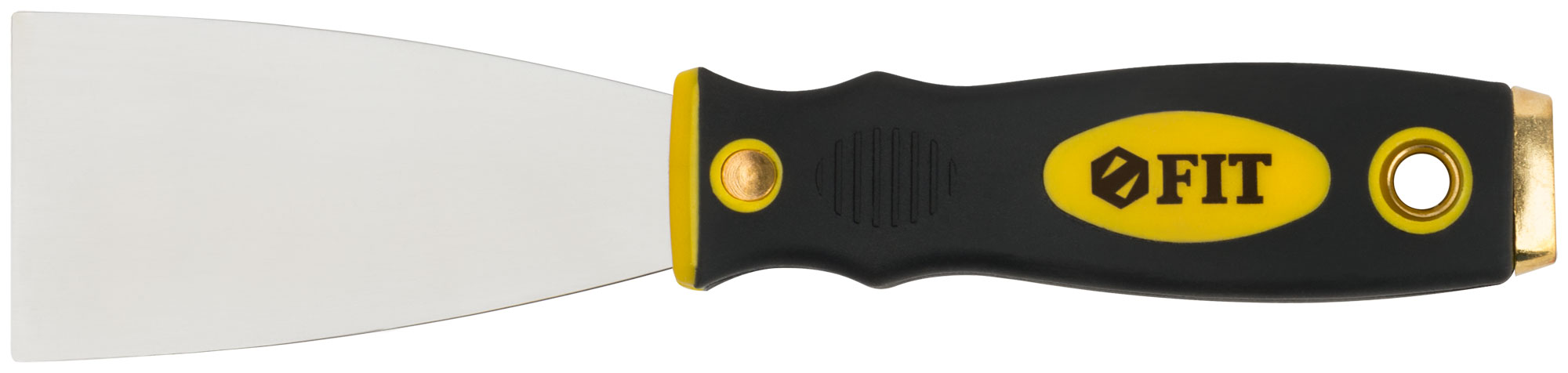 Шпатель для удаления ржавчины Профи, толщ. лезвия 1 мм, двухкомп.ручка с метал.бойком 2'' (50 мм)