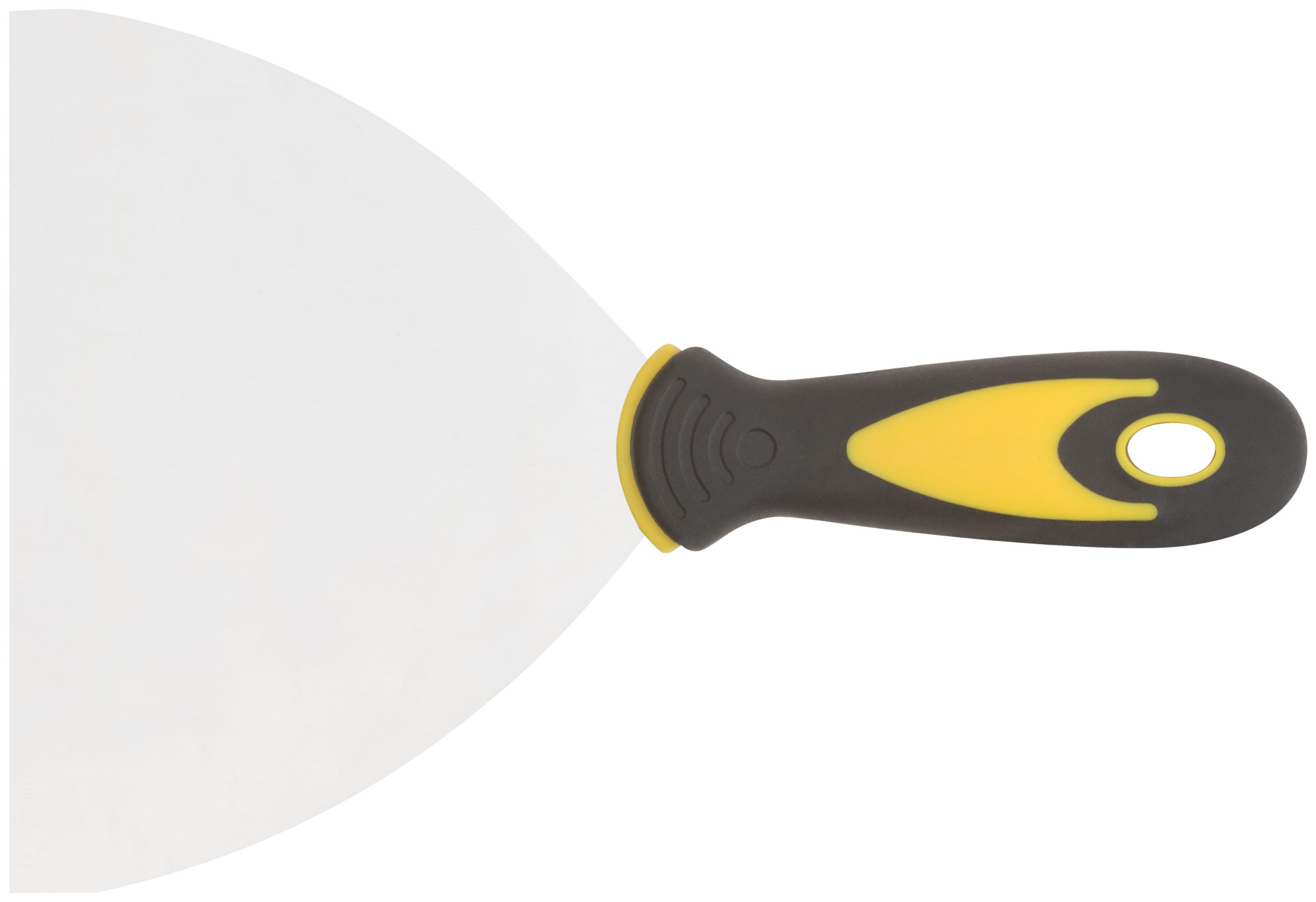 Шпатель, нерж.сталь, прорезиненная ручка 6'' (150 мм)