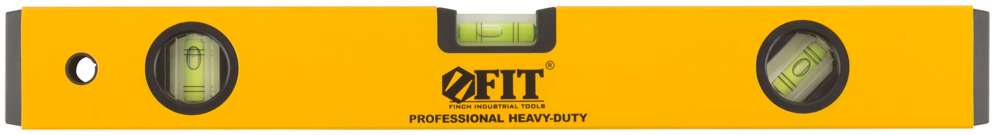 Уровень ''Магнит'', 2 глазка + 1 поворотный, желтый усиленный корпус, магниты, шкала, Профи 400 мм