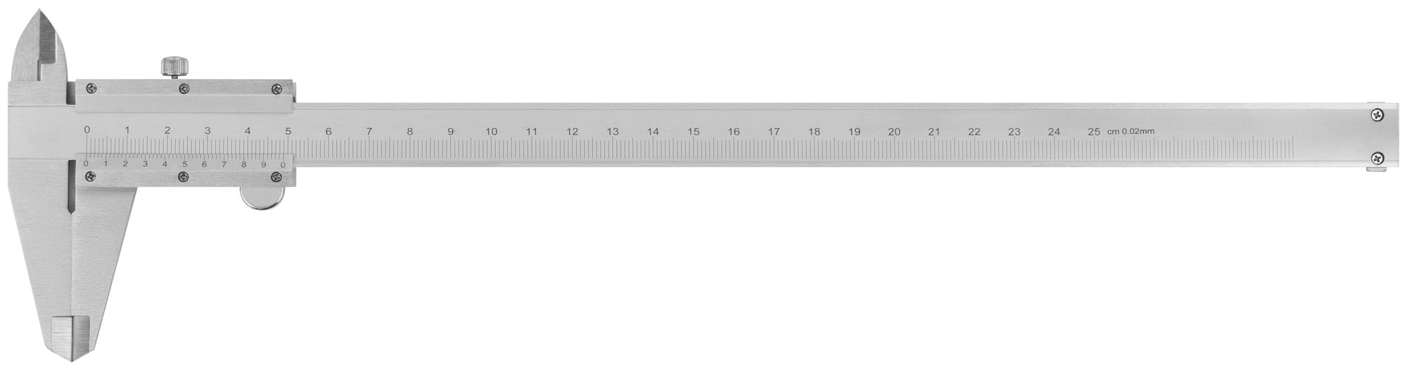 штангенциркуль металлический нержавеющий 250 мм/ 0,02 мм, пластиковый кейс