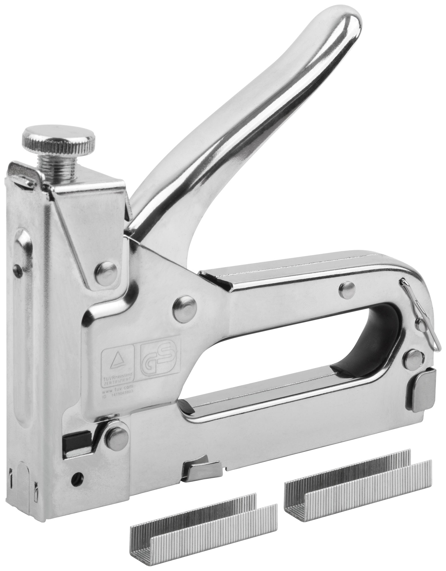 Степлер для узких скоб ''тип 53'' 4-14 мм, с регулировкой силы удара, металлический корпус