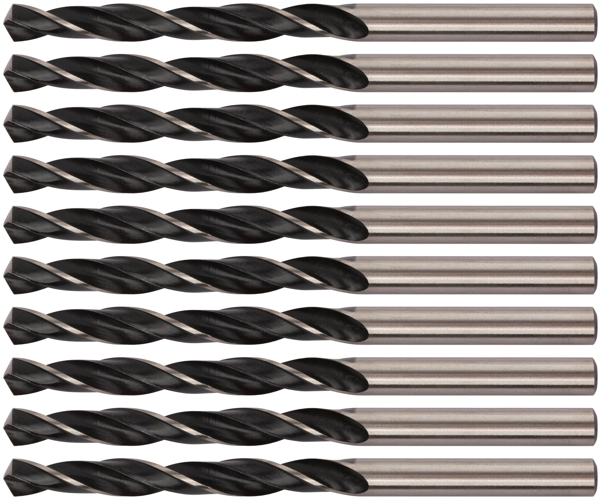 Сверла по металлу HSS черненые 6.0x93 мм (10 шт)