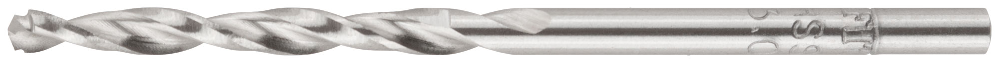 Сверло по металлу HSS полированное, центровочный наконечник, Р6М5, блистер 3,0х61 мм