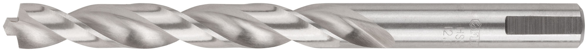 Сверло по металлу HSS полированное, центровочный наконечник, Р6М5, блистер 12,0х151 мм