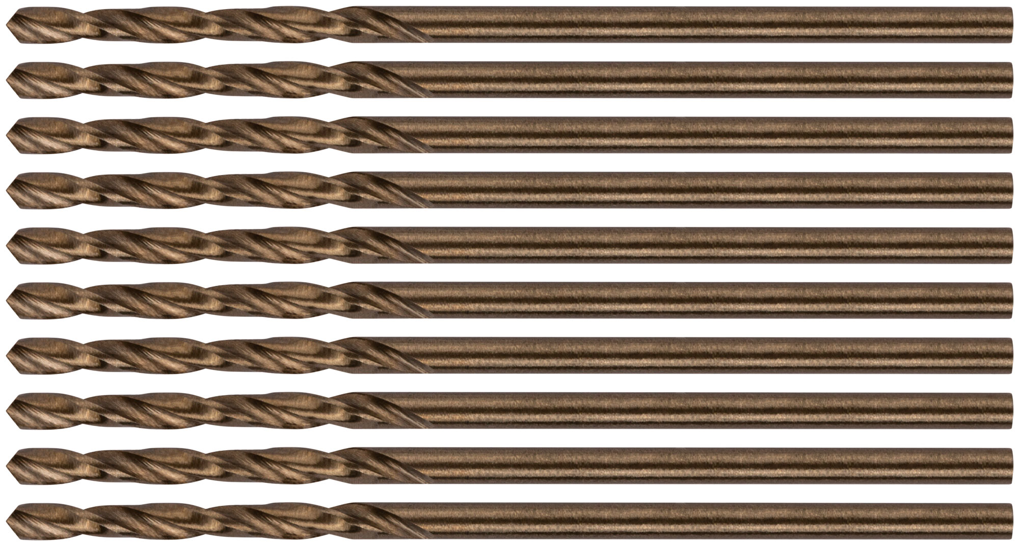 Сверла по металлу HSS с добавкой кобальта 5% Профи 1.5 мм (10 шт)