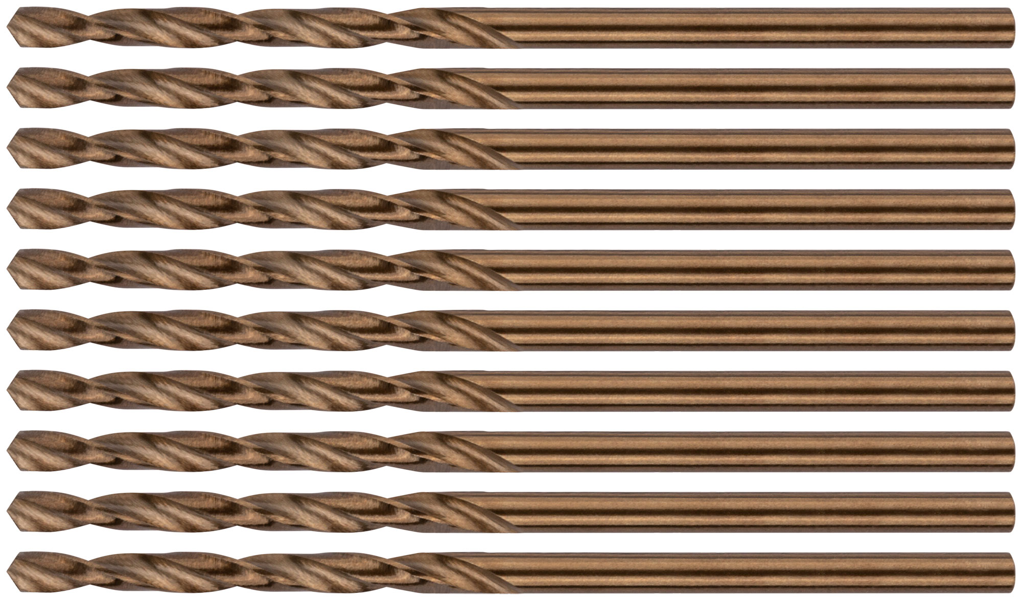 Сверла по металлу HSS с добавкой кобальта 5% Профи 2.0 мм (10 шт)