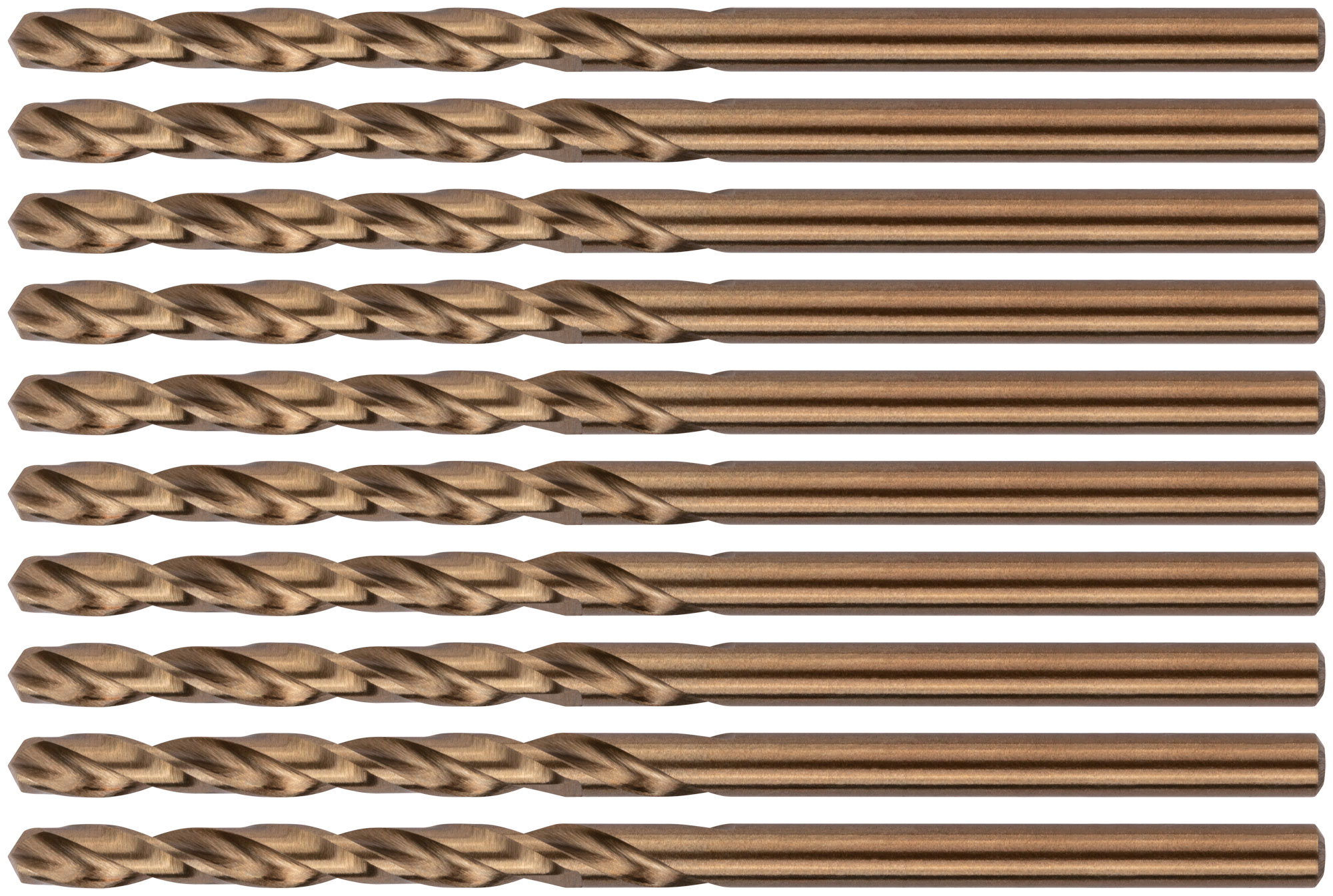 Сверла по металлу HSS с добавкой кобальта 5% Профи 3.2 мм (10 шт)