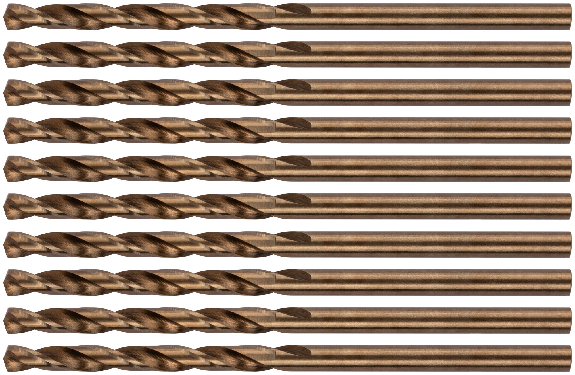 Сверла по металлу HSS с добавкой кобальта 5% Профи 3.3 мм (10 шт)