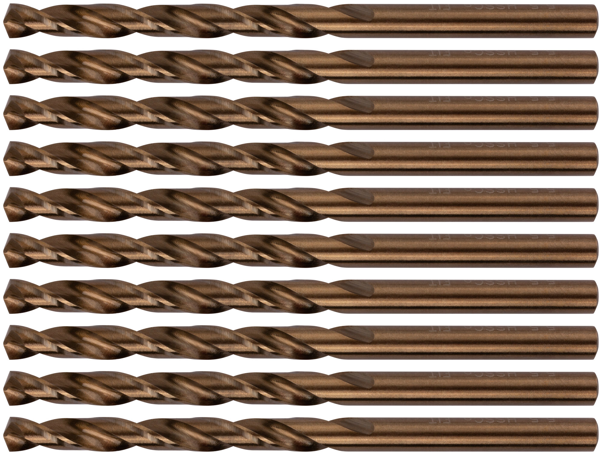 Сверла по металлу HSS с добавкой кобальта 5% Профи 5.5 мм (10 шт)