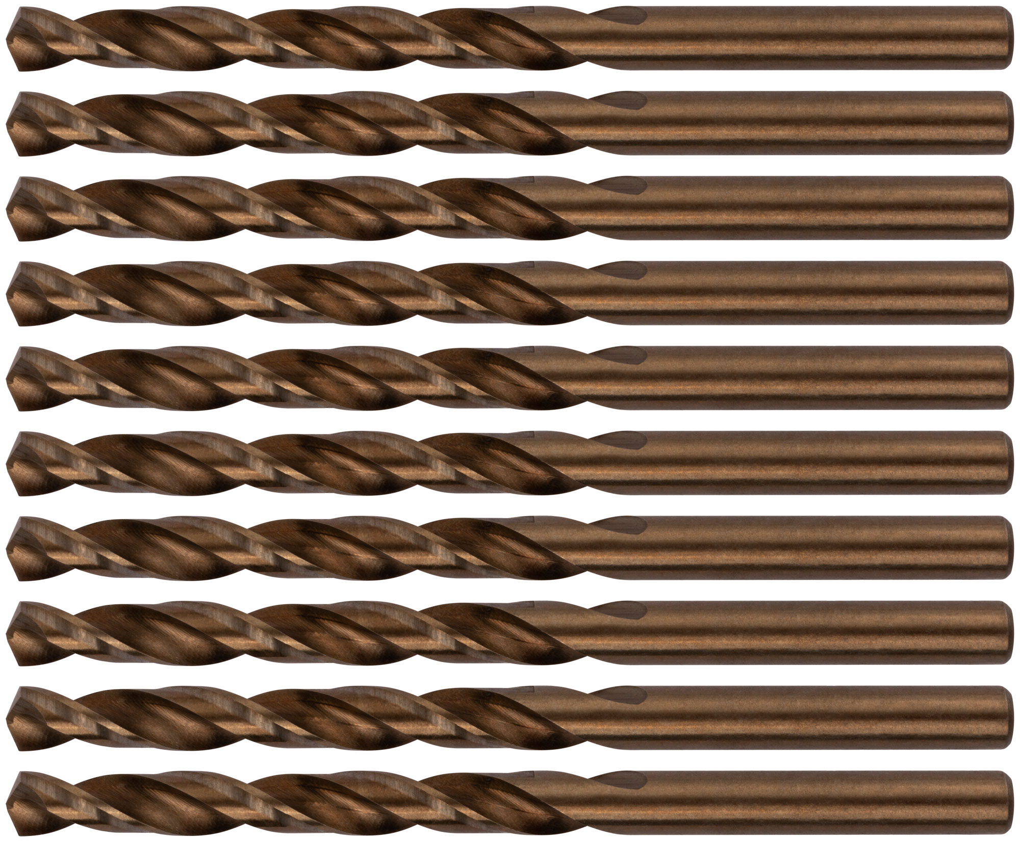 Сверла по металлу HSS с добавкой кобальта 5% Профи 6.0 мм (10 шт)