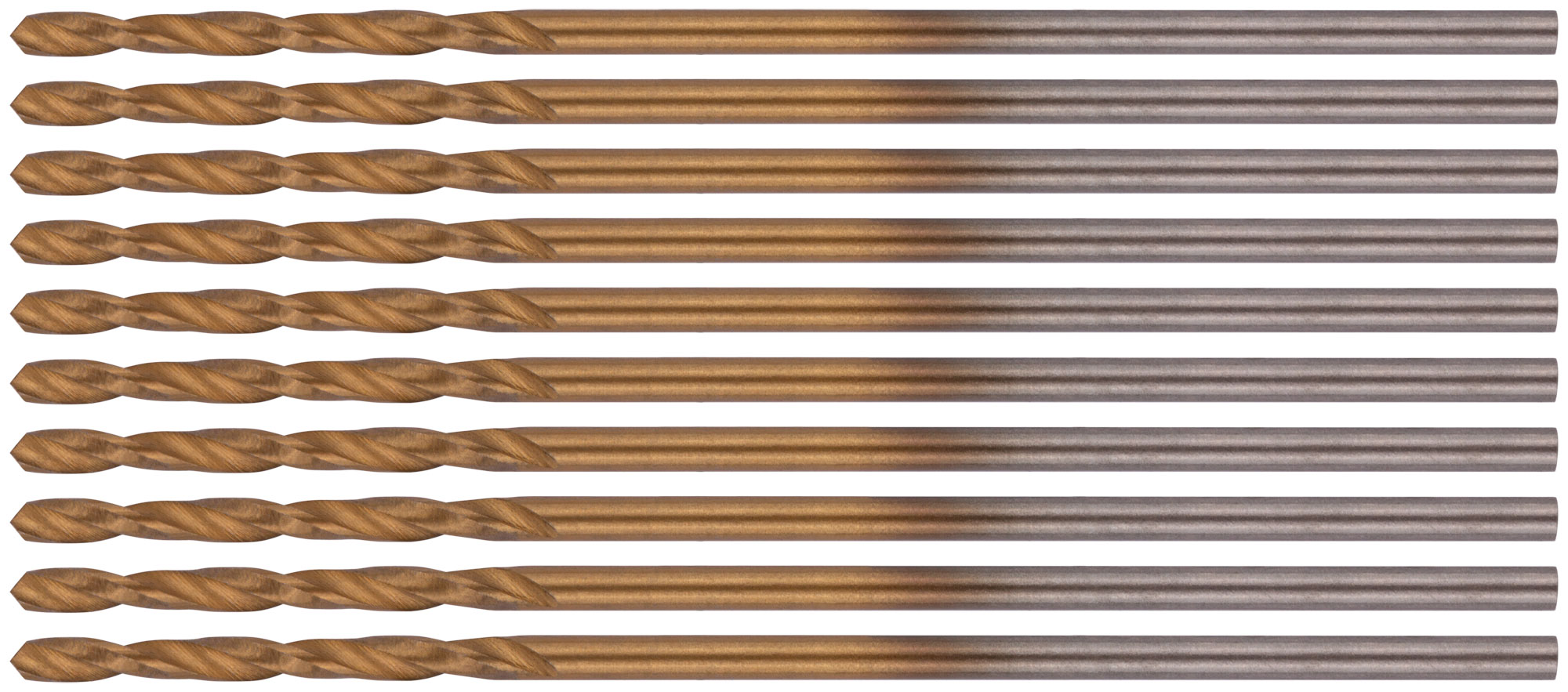 Сверла HSS по металлу, титановое покрытие 1.0 мм (10 шт)