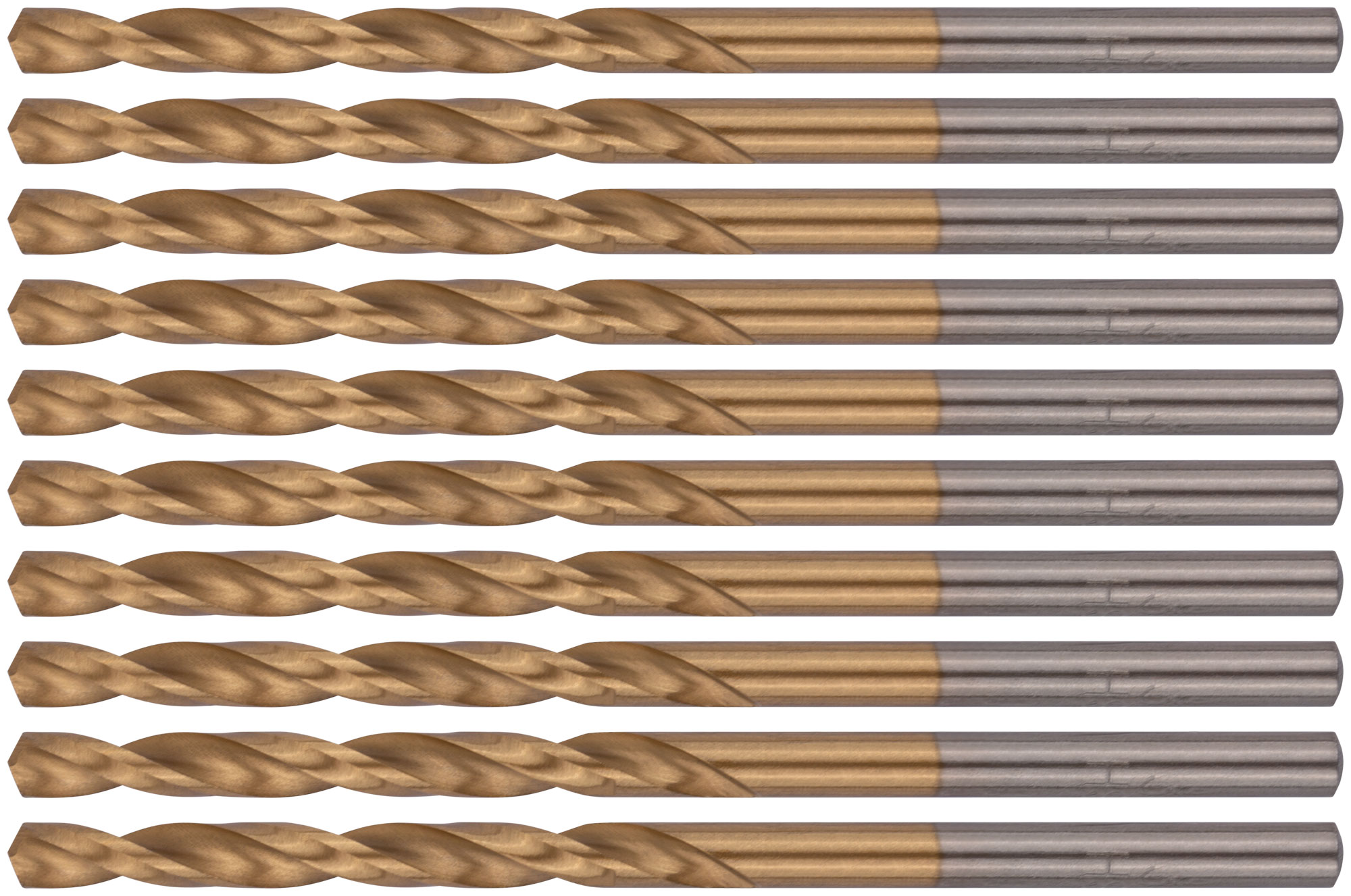 Сверла HSS по металлу, титановое покрытие 3.3 мм (10 шт)