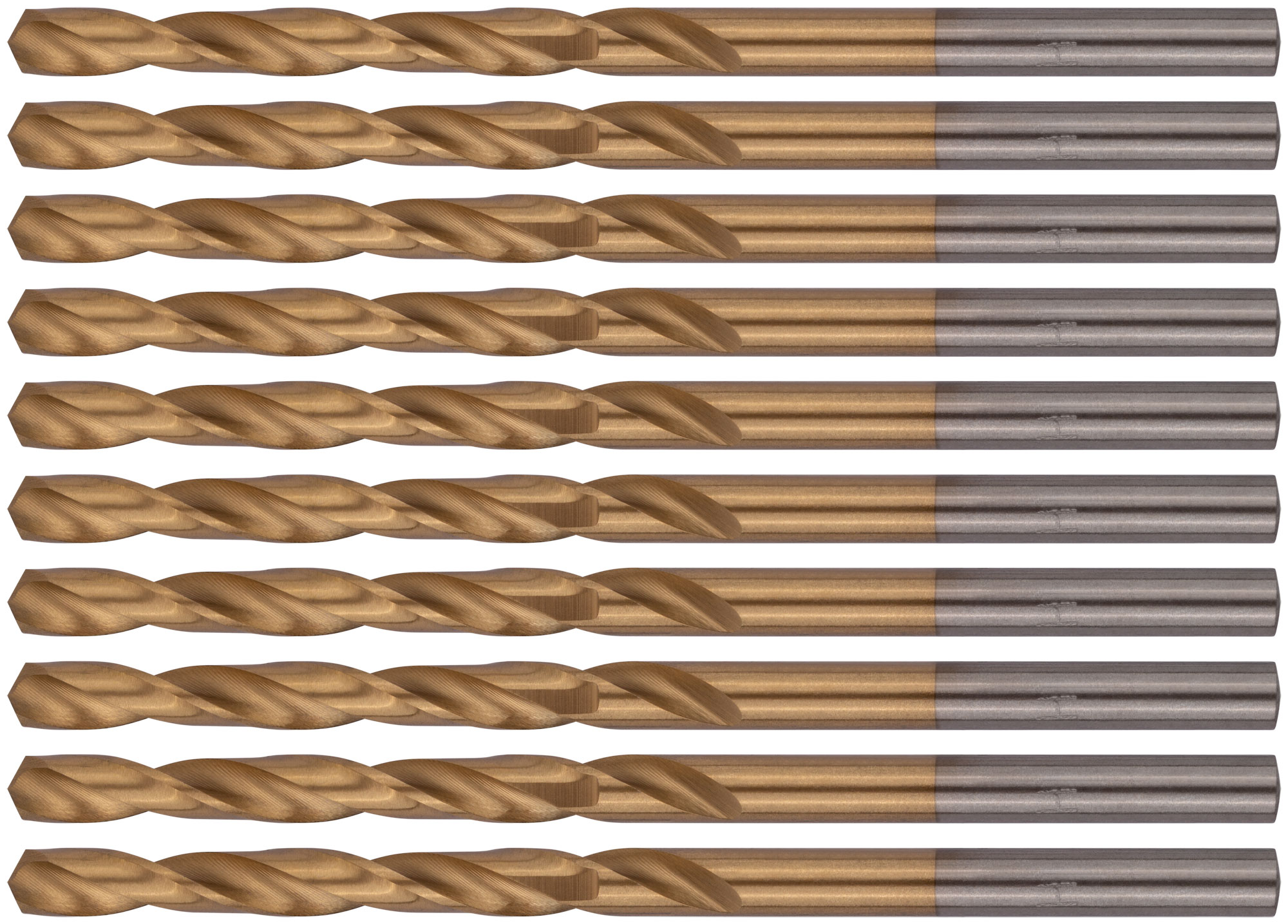 Сверла HSS по металлу, титановое покрытие 4.0 мм (10 шт)