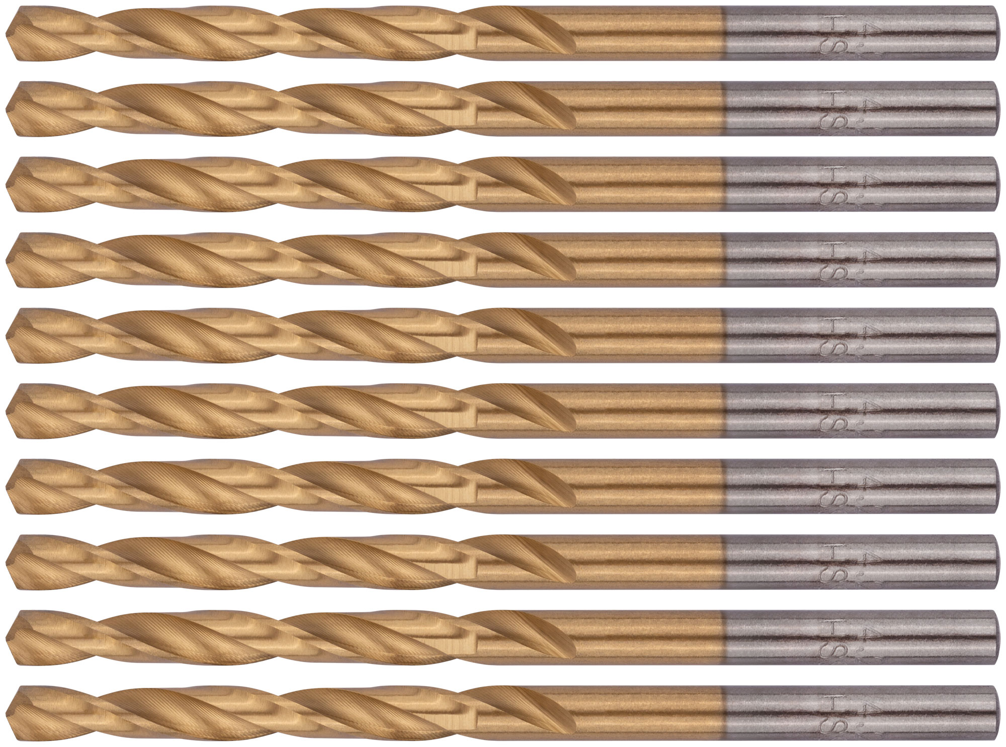 Сверла HSS по металлу, титановое покрытие 4.2 мм (10 шт)