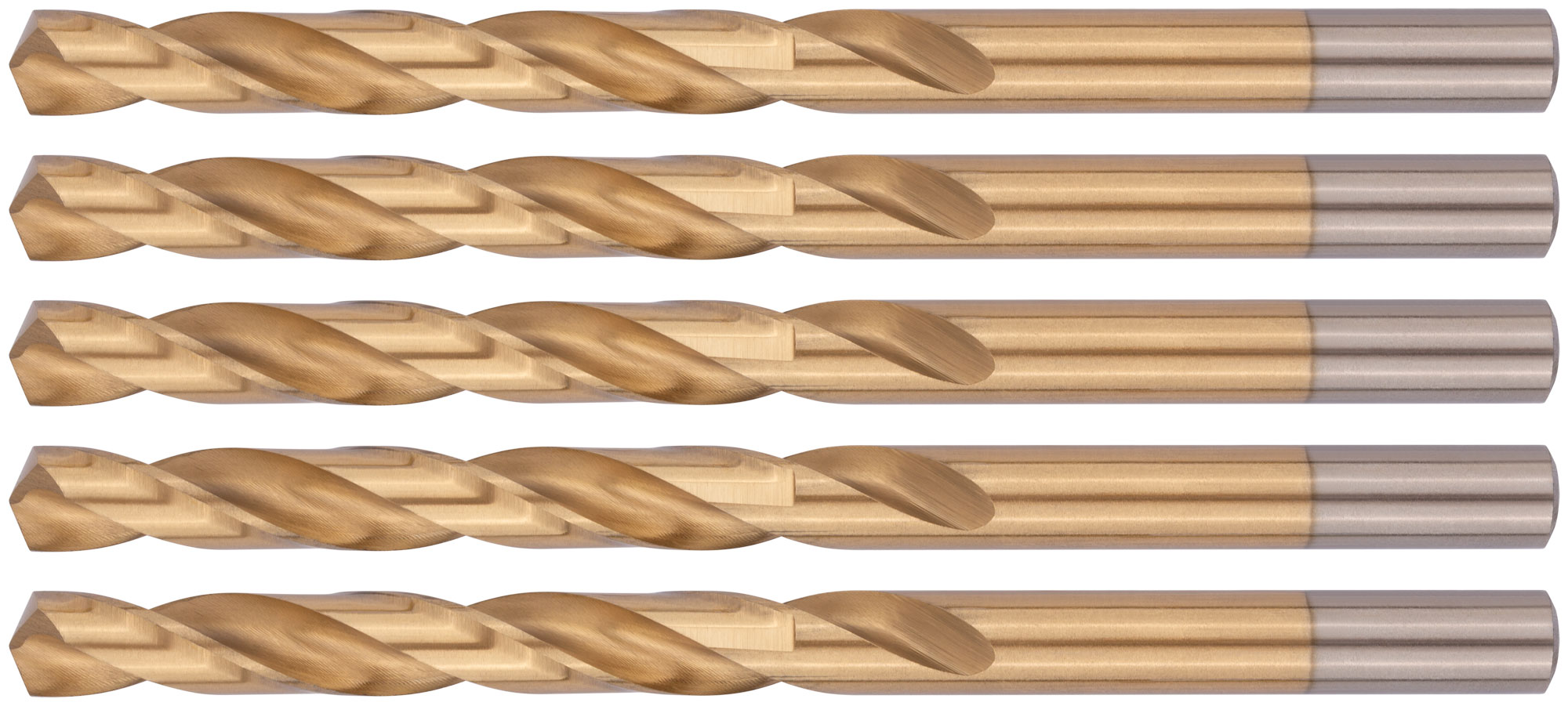 Сверла HSS по металлу, титановое покрытие 8.0 мм (5 шт)