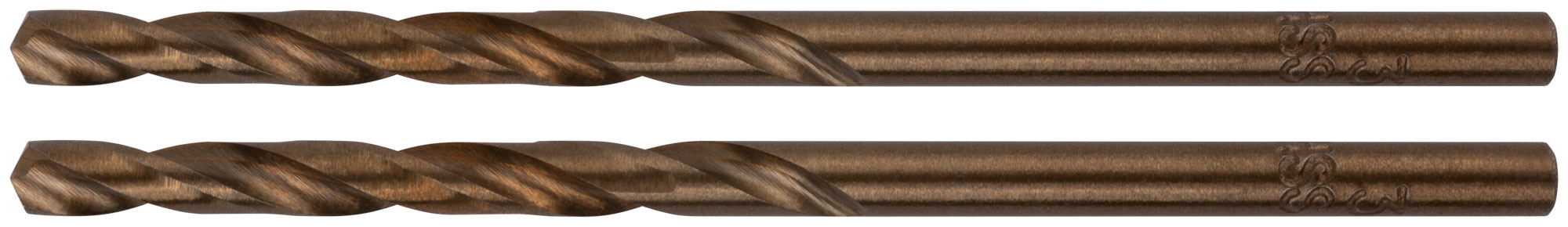 Сверла по металлу HSS с добавкой кобальта 5% Профи в блистере 3.0 мм (2 шт)