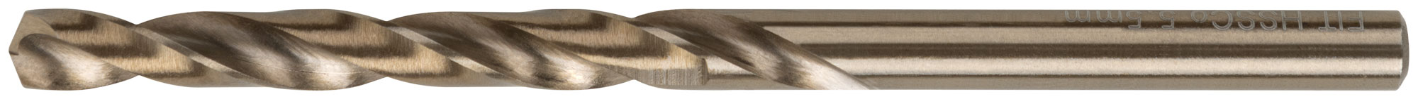 Cверло HSS по металлу Профи, с добавкой кобальта 5%, в блистере 5,5