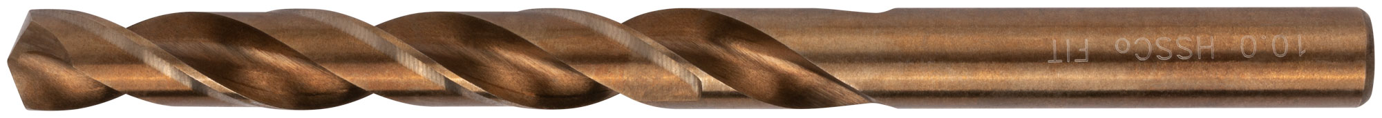 Сверло по металлу HSS с добавкой кобальта 5% Профи в блистере 10,0 мм