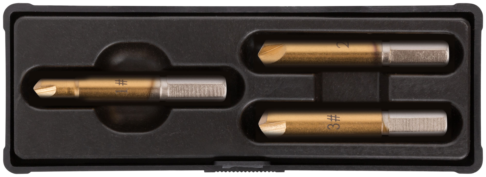 Набор экстракторов Профи, быстрорежущая HSS сталь, 3 шт