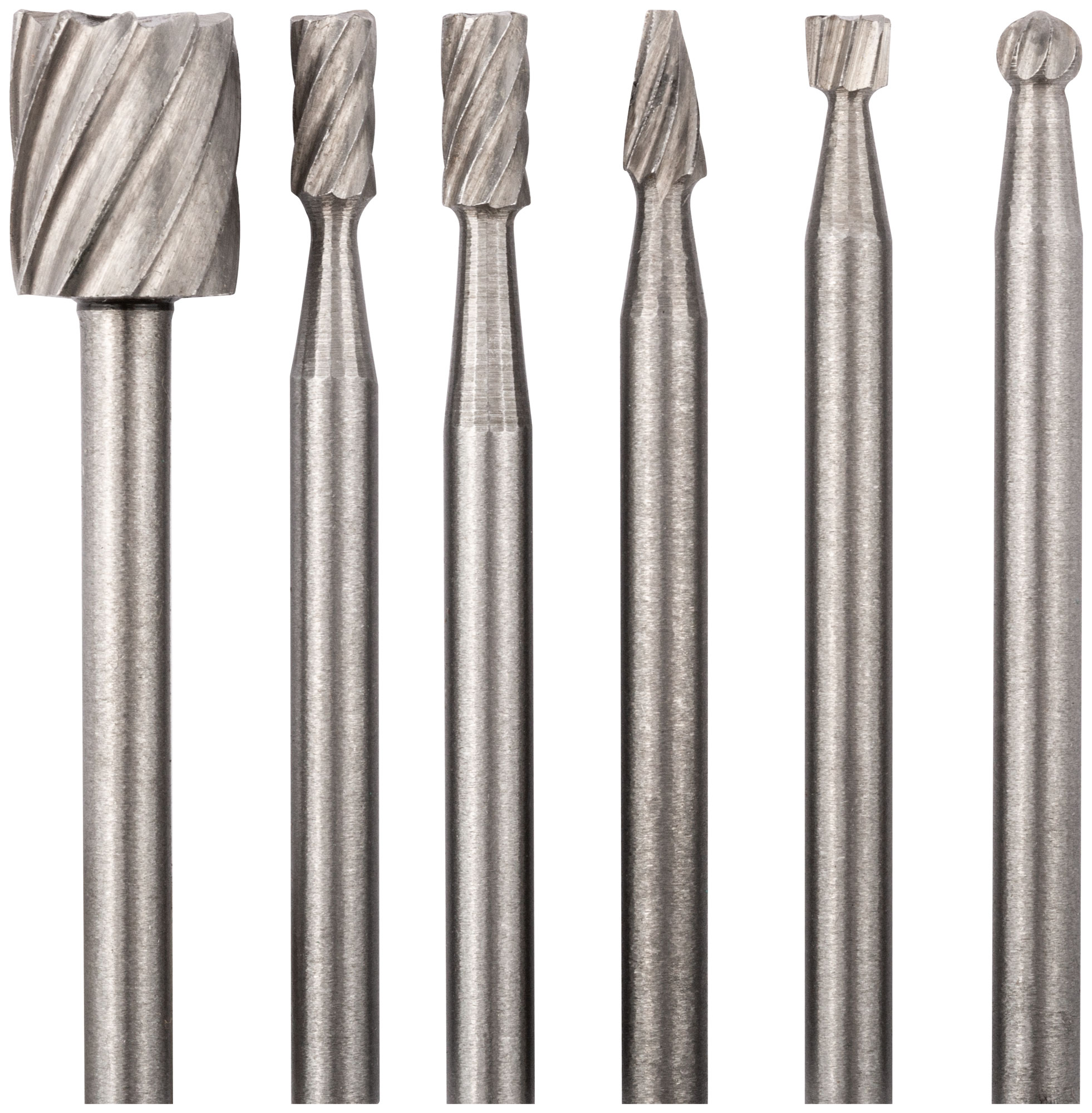 Шарошки-мини стальные по металлу, 6 шт