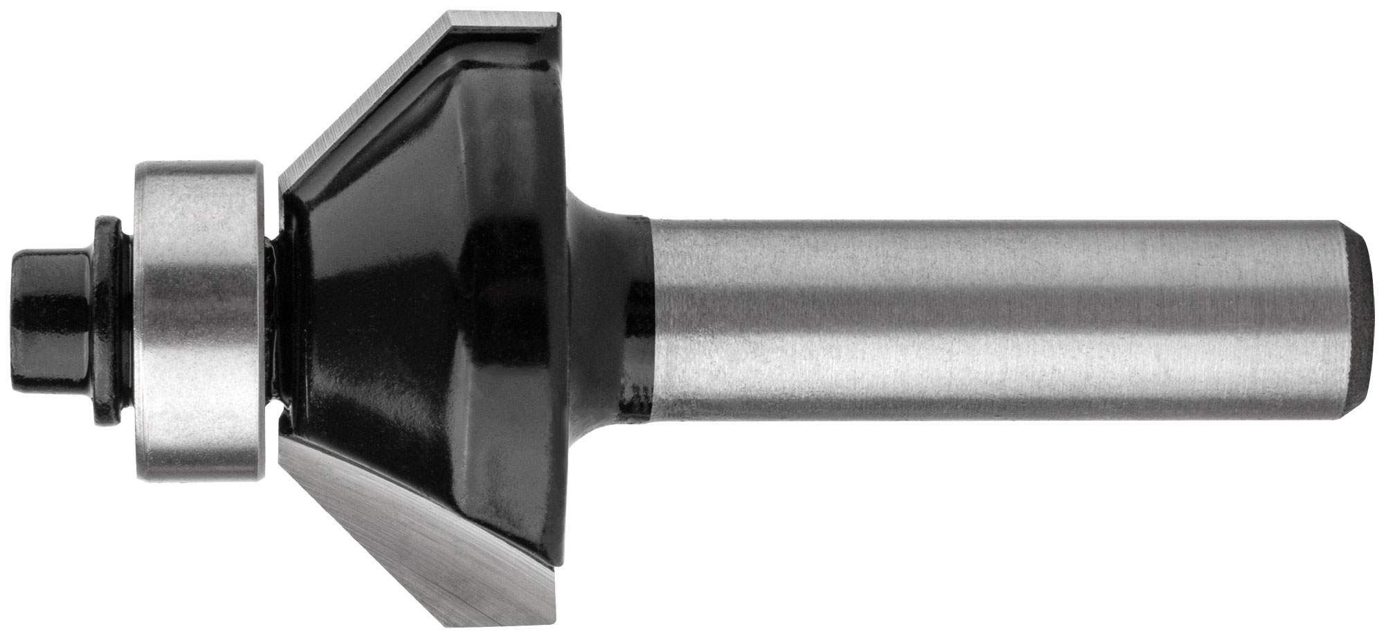 Фреза кромочная конусная с нижним подшипником, угол 45 гр, DxL = 25x50 мм