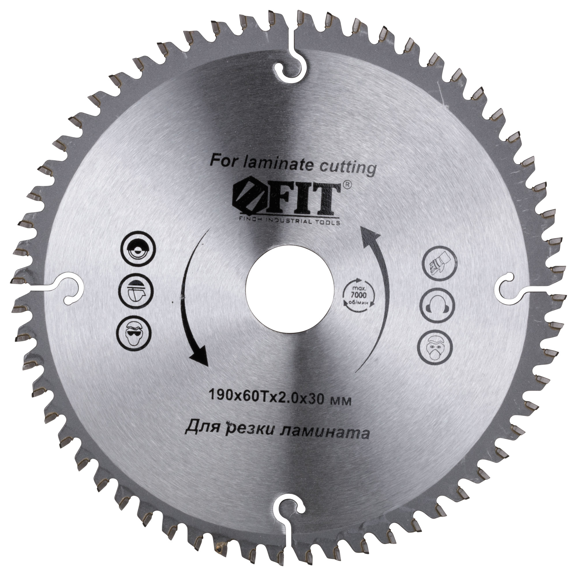 Диск пильный для циркулярных пил по ламинату 190x30/25.4x60T
