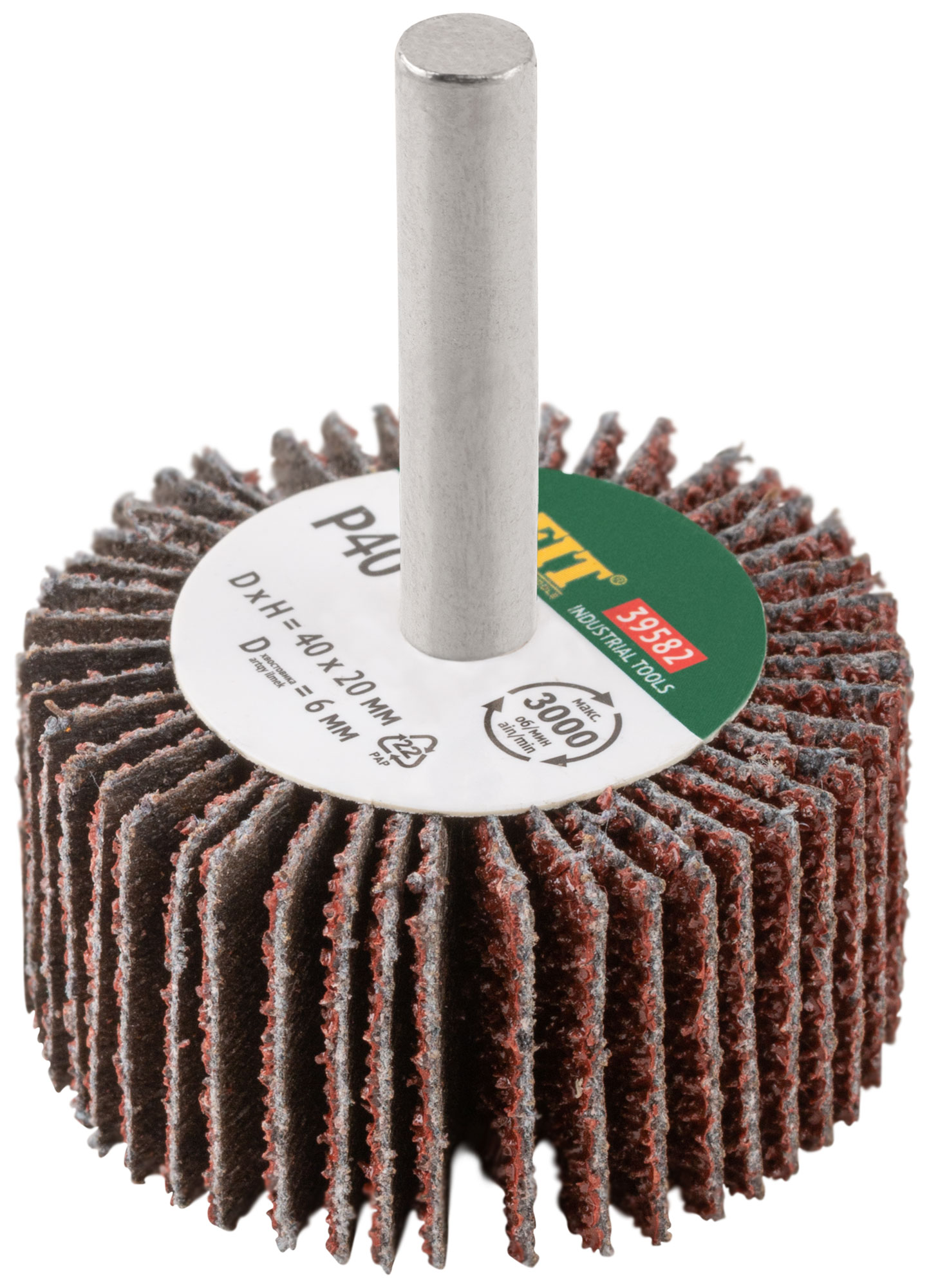 Диск лепестковый для дрели радиальный 40х20х6 мм Р 40