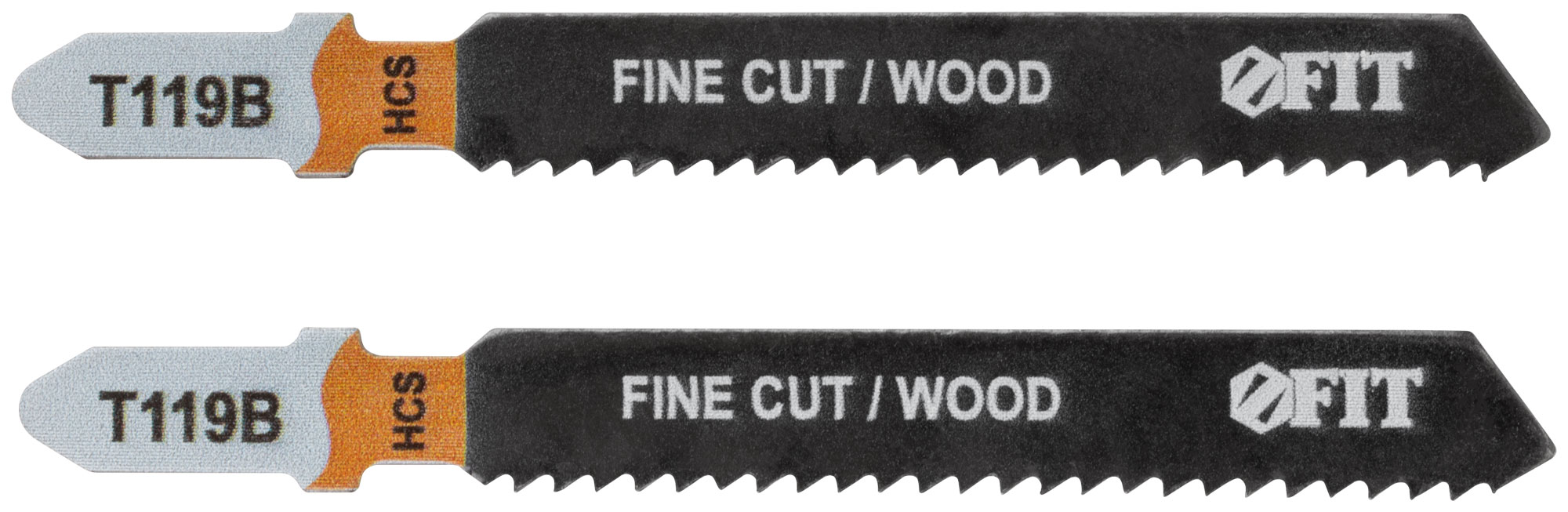 Полотна по дереву, HCS, фрезерованные, волнистые зубья, 91/67/2 мм (Т119В), 2 шт.